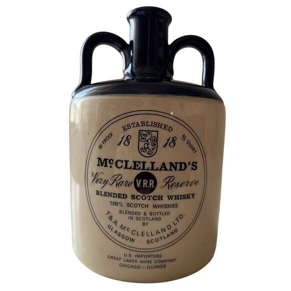 McClelland's Scotch Whiskey Jug Vintage Very Rare Excellent Collectible Ceramic - Picture 1 of 5